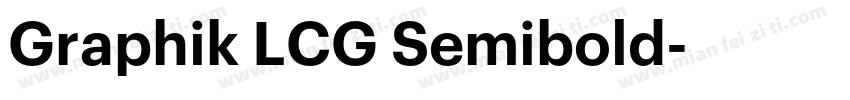 Graphik LCG Semibold字体转换
